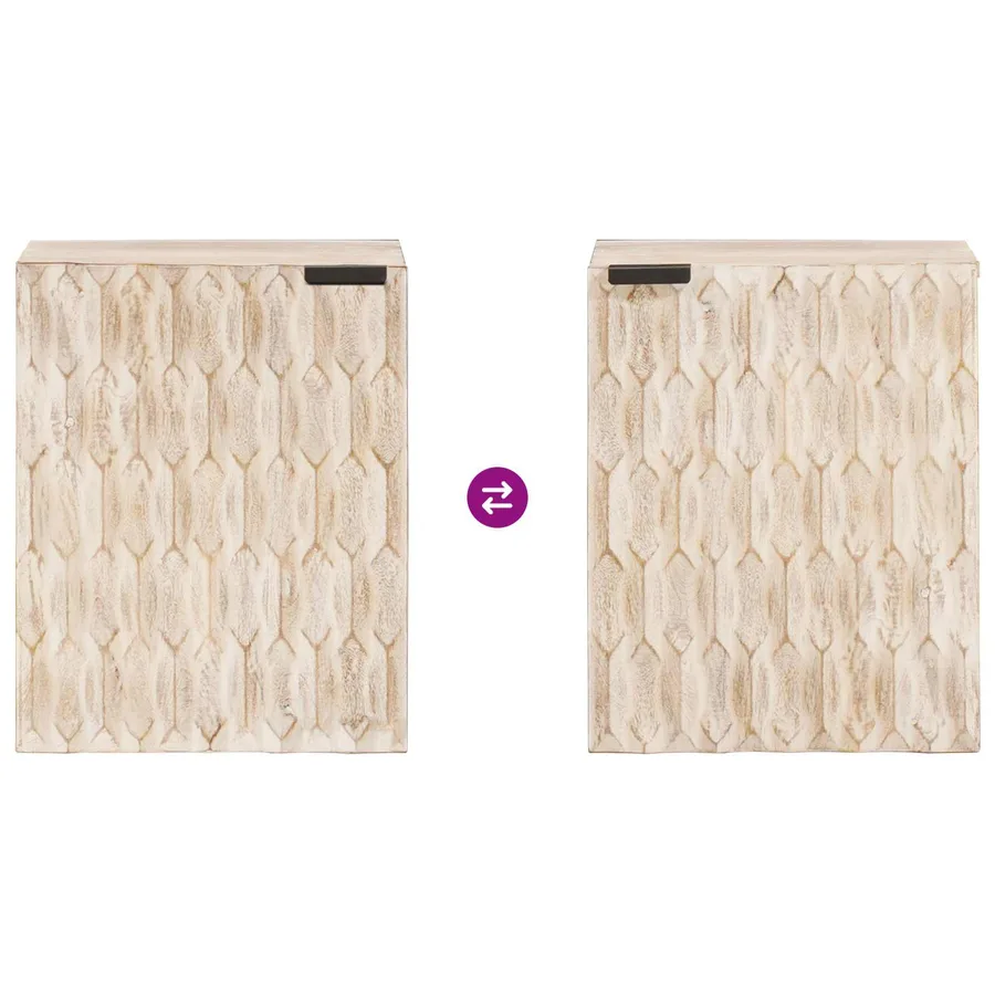 Cabinet de Salle de Bain Suspendu Blanc 38 x 33 x 48 cm - 9