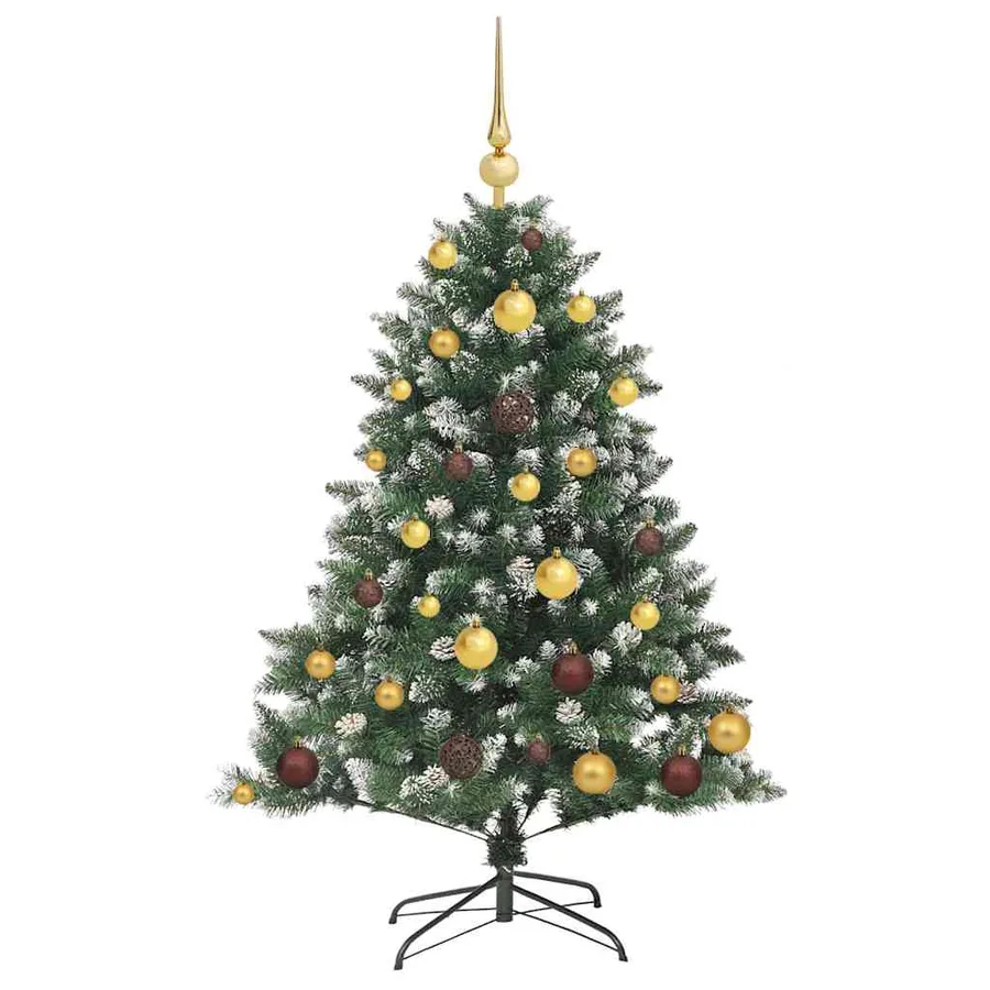 Sapin de Noël artificiel Vert 120 cm PVC, plastique et acier - 4