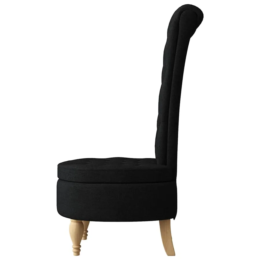 Fauteuil à pantoufle Noir 56,5 x 70 x 110 cm tissu - 5