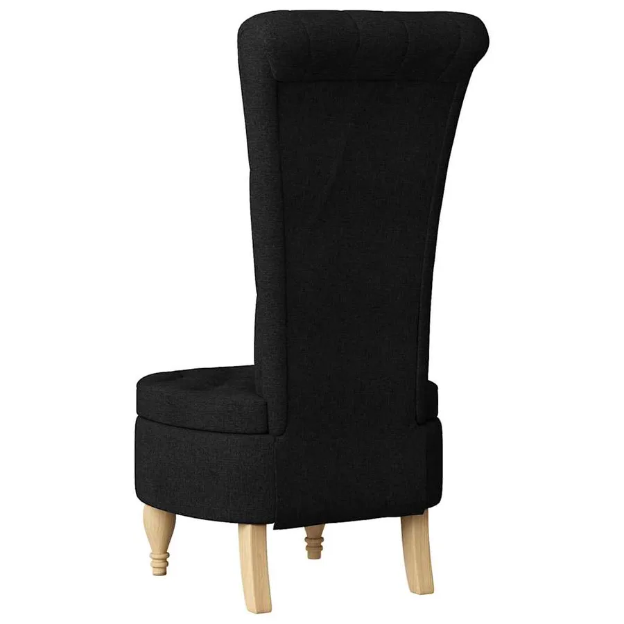 Fauteuil à pantoufle Noir 56,5 x 70 x 110 cm tissu - 6