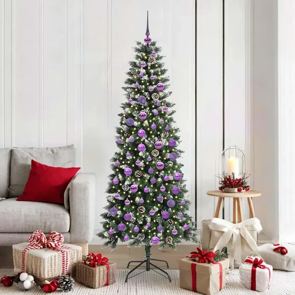 Sapin de Noël artificiel Vert 180 cm PVC, plastique et acier