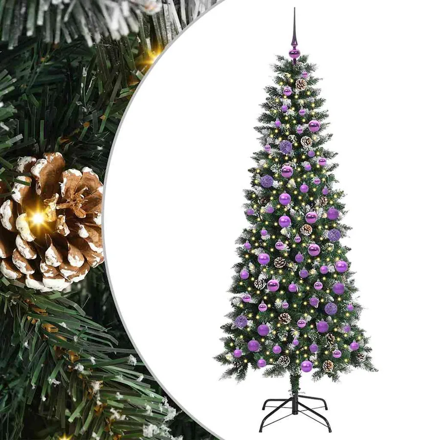 Sapin de Noël artificiel Vert 180 cm PVC, plastique et acier - 2