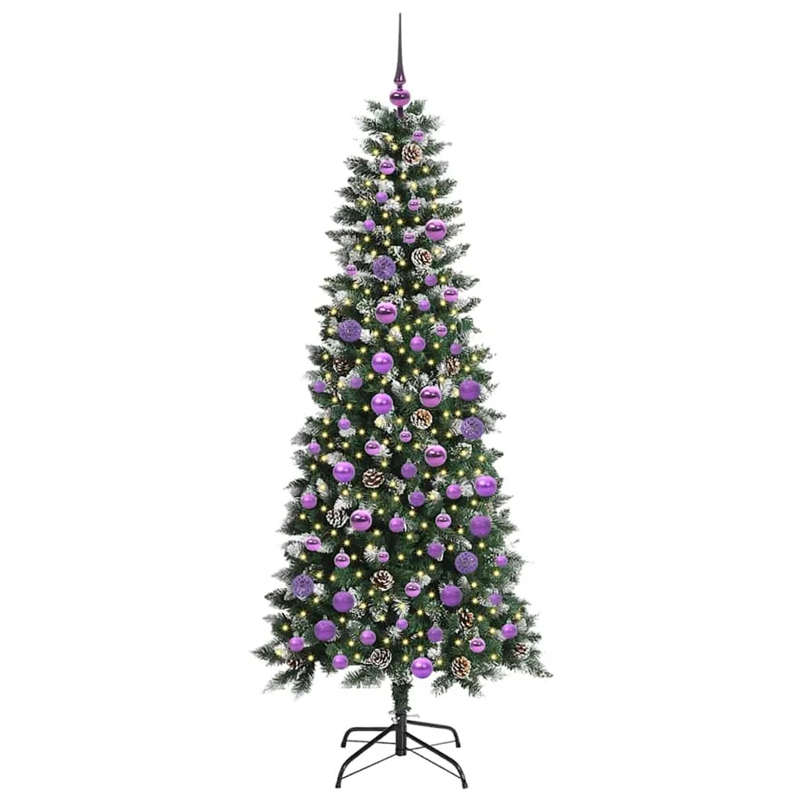 Sapin de Noël artificiel Vert 180 cm PVC, plastique et acier - 3