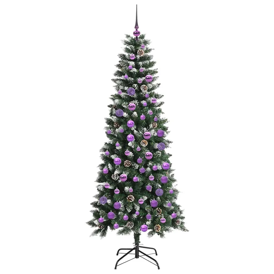 Sapin de Noël artificiel Vert 180 cm PVC, plastique et acier - 4