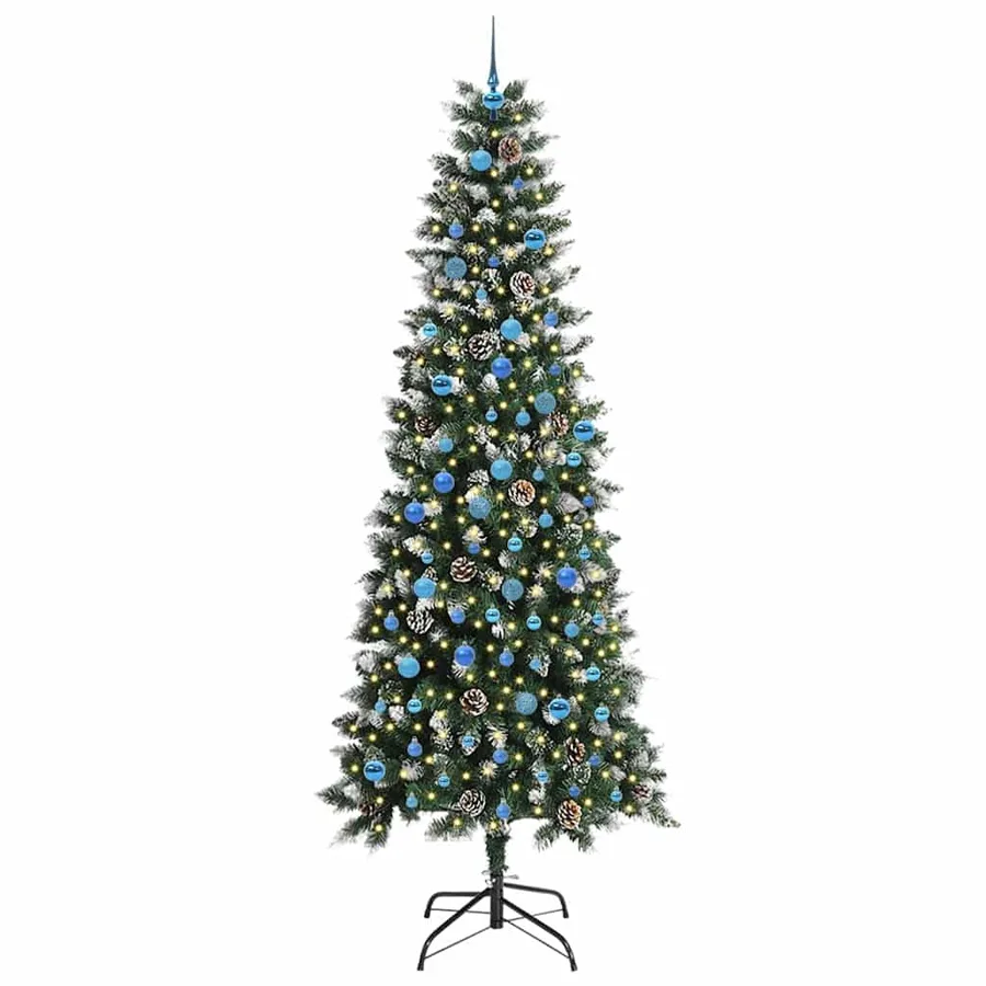 Sapin de Noël artificiel Vert 240 cm PVC, plastique et acier - 3