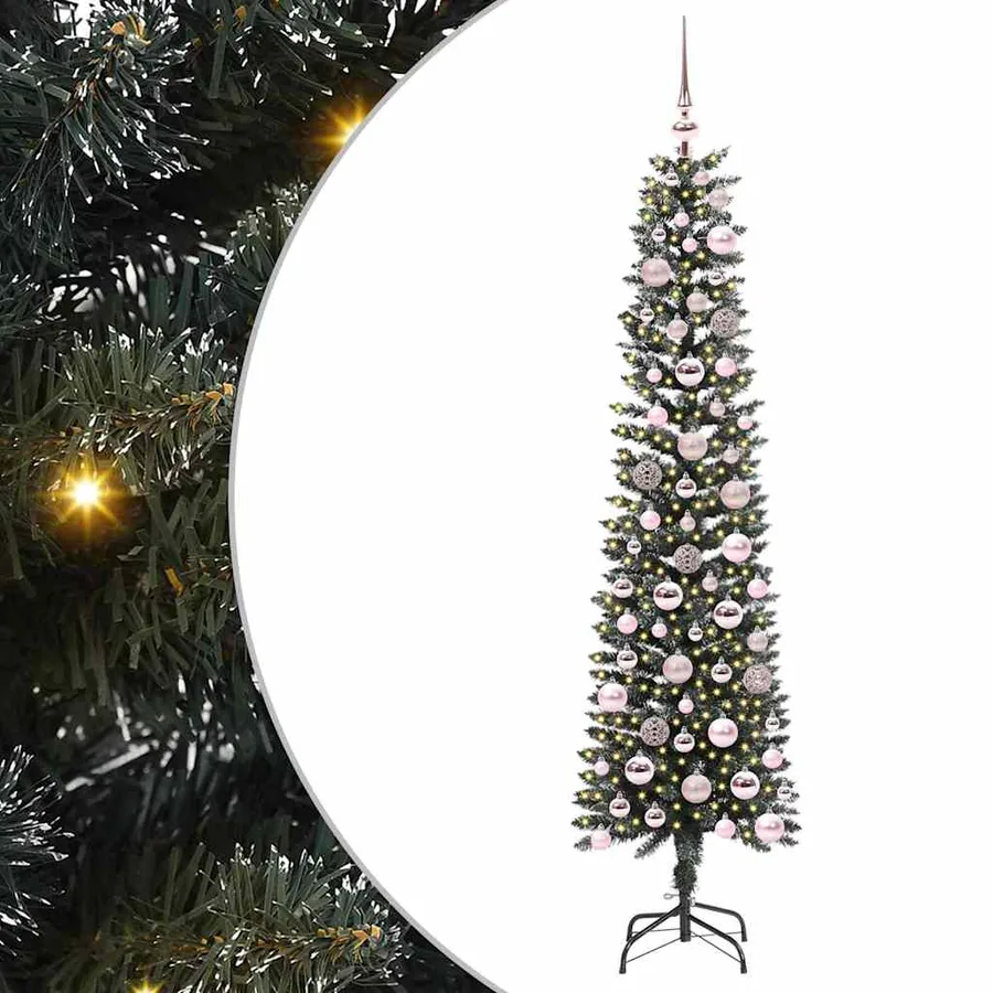 Sapin de Noël artificiel Vert 180 cm PVC, plastique et acier - 2
