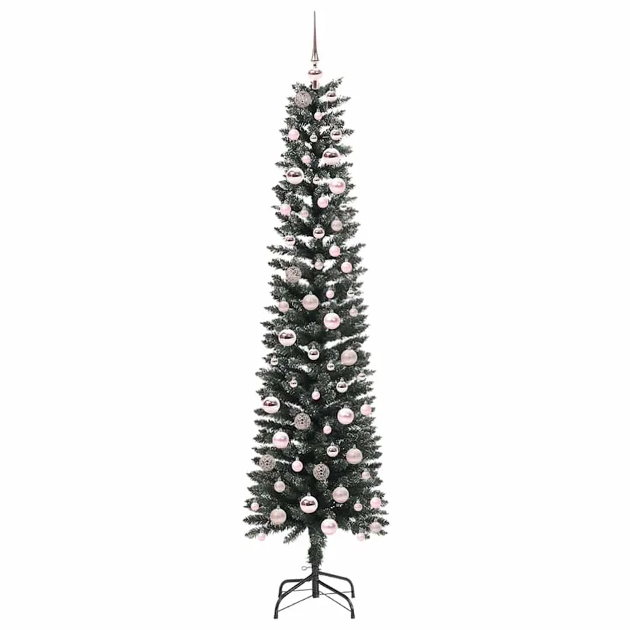 Sapin de Noël artificiel Vert 210 cm PVC, plastique et acier - 4