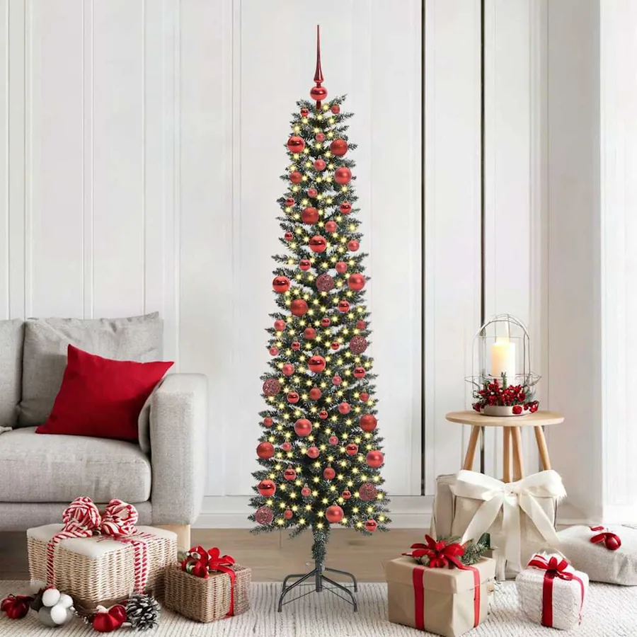 Sapin de Noël artificiel Vert 180 cm PVC, plastique et acier