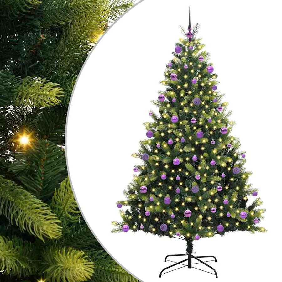Arbre de Noël artificiel en silicone flexible 300 LEDs 210 cm - 2