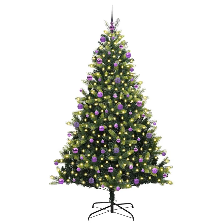 Arbre de Noël artificiel en silicone flexible 300 LEDs 210 cm - 3