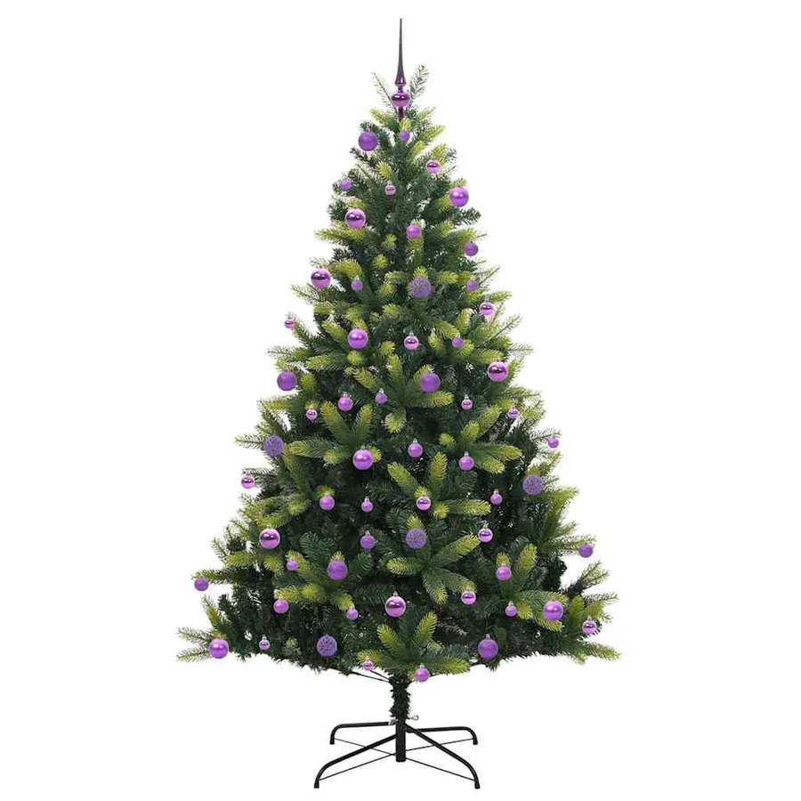 Arbre de Noël artificiel en silicone flexible 300 LEDs 210 cm - 4