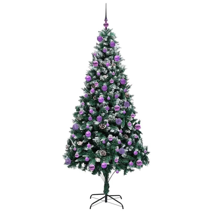 Sapin de Noël artificiel Vert 210 cm PVC, Acier et Plastique - 4