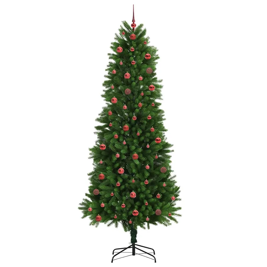 Sapin de Noël avec 300 LED avec support Vert 240 cm PE - 4