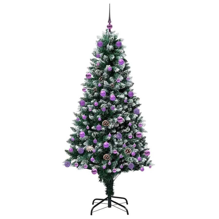 Sapin de Noël artificiel Vert 180 cm PVC, Acier et Plastique - 4