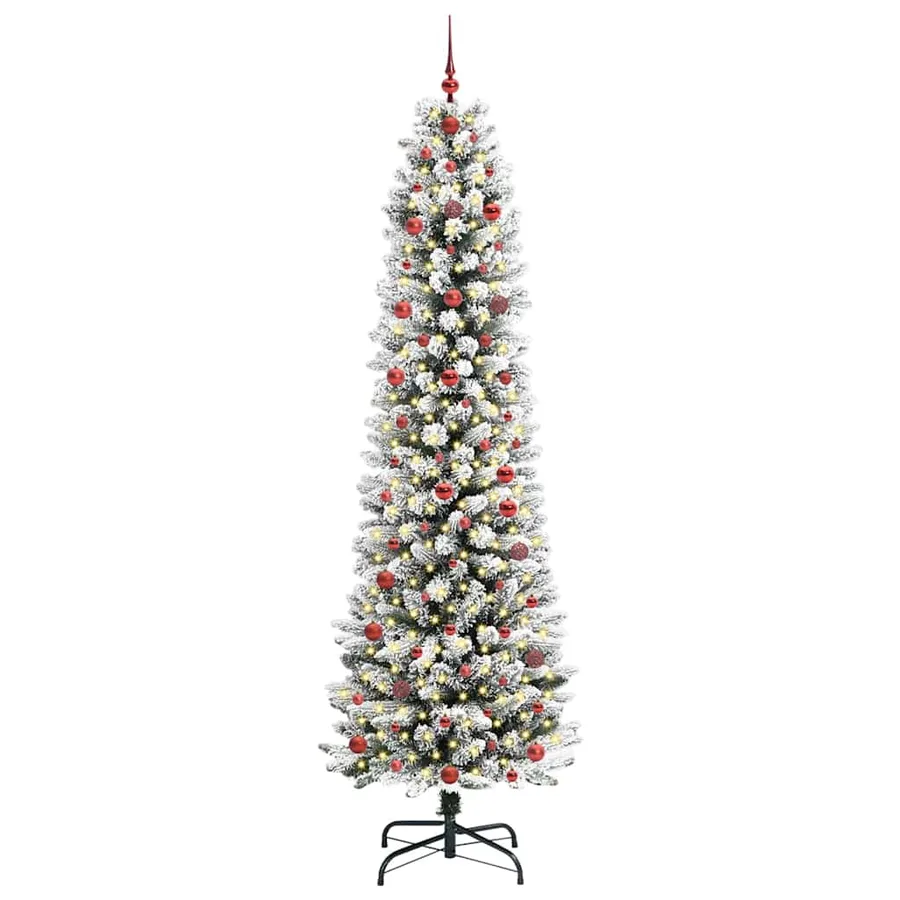 Sapin de Noël artificiel Blanc 240 cm PVC, métal et plastique - 3