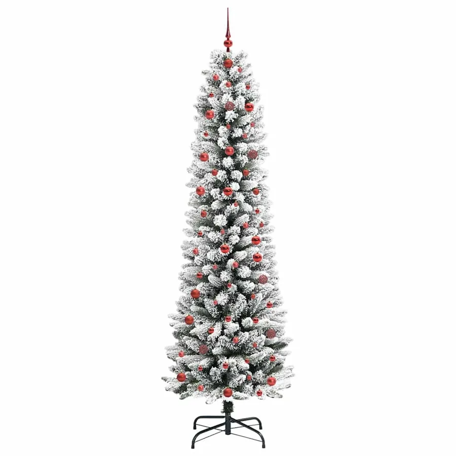 Sapin de Noël artificiel Blanc 240 cm PVC, métal et plastique - 4