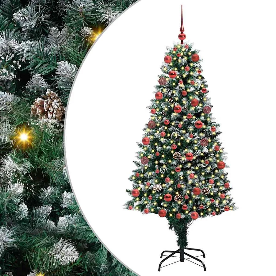 Sapin de Noël artificiel Vert 180 cm PVC, Acier et Plastique - 2