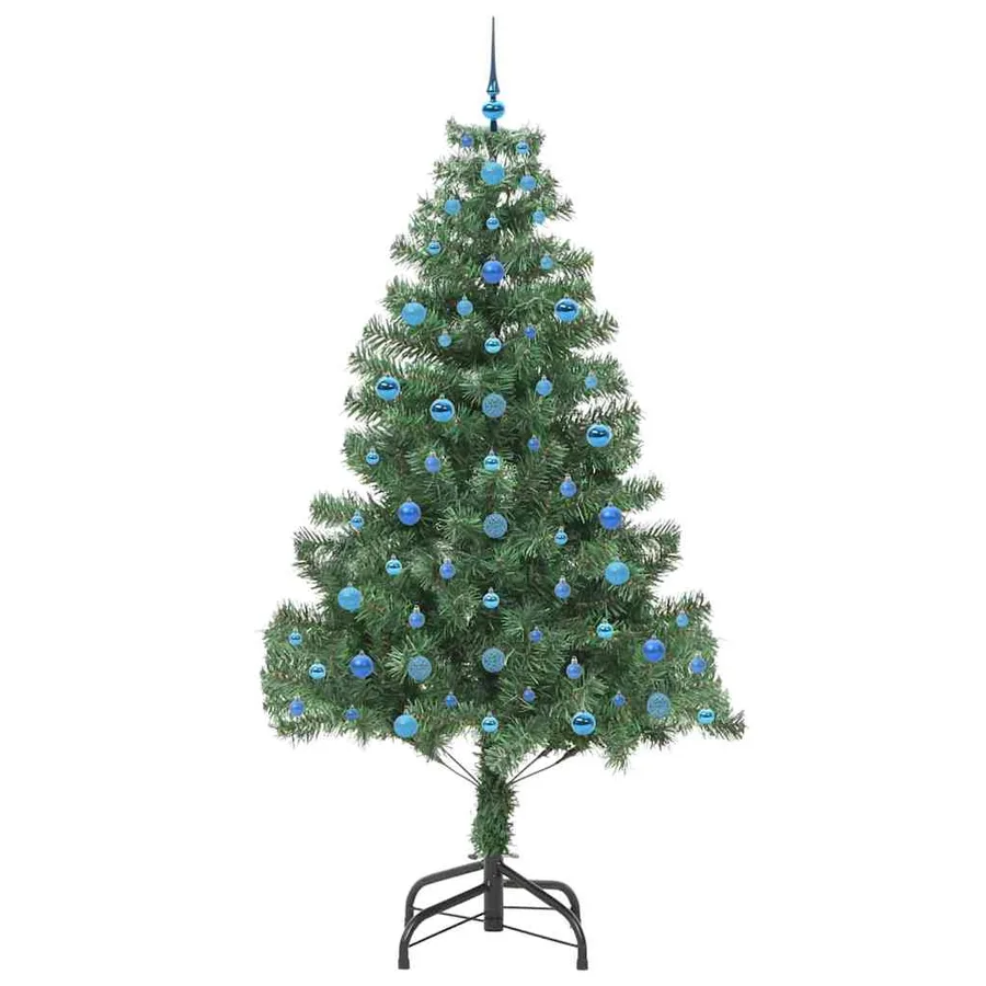 Sapin de Noël avec 300 LED avec support Vert 210 cm PVC - 4