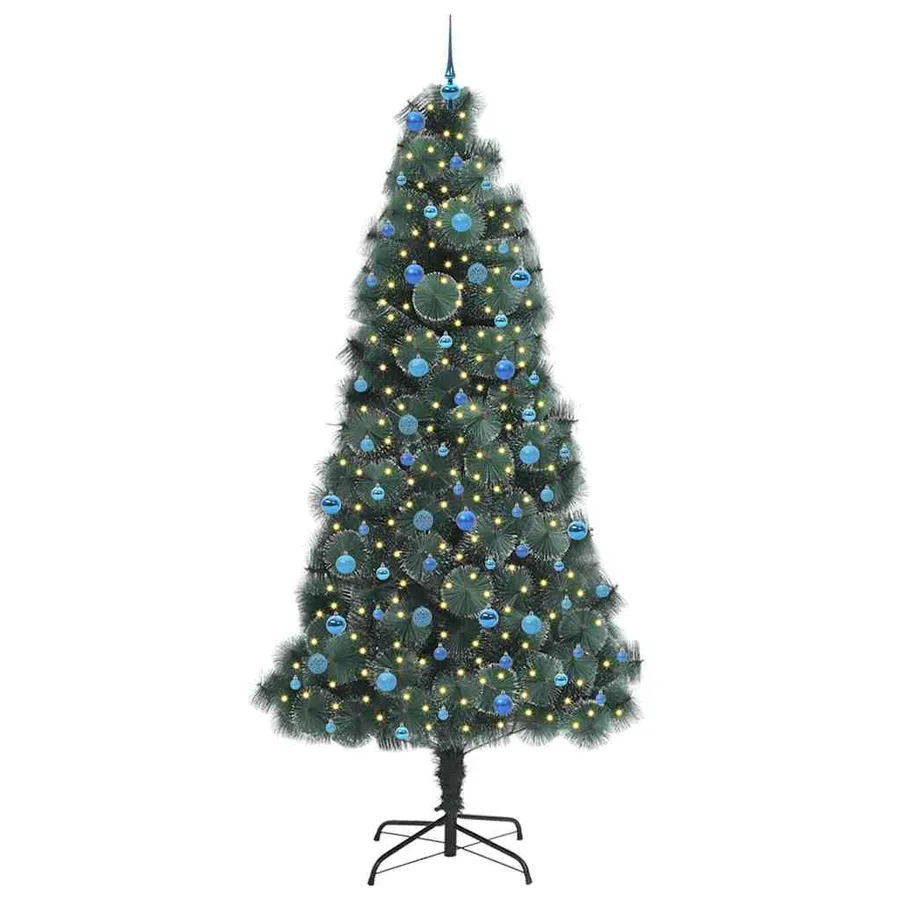 Arbre de Noël artificiel pré-éclairé avec ensemble de boules - 3