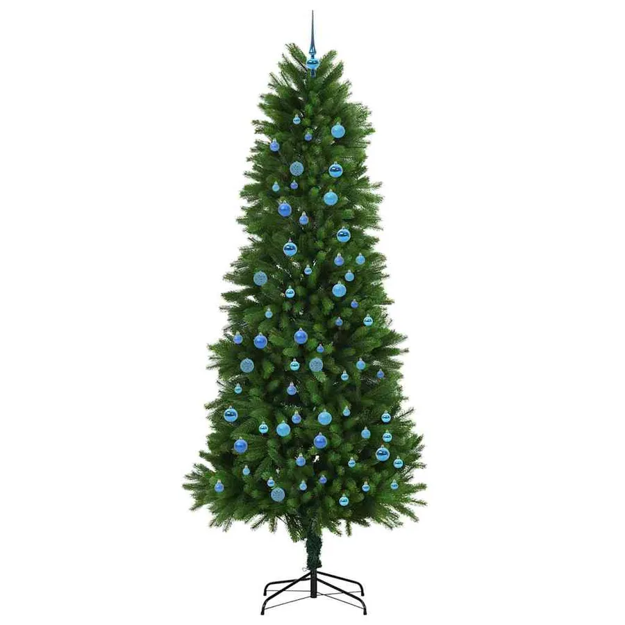 Sapin de Noël avec 300 LED avec support Vert 240 cm PE - 4