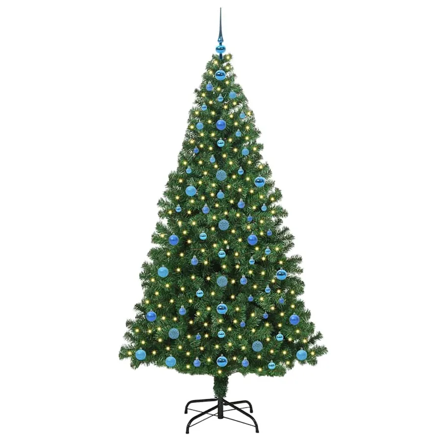 Sapin de Noël artificiel Vert 210 cm PVC, Acier et Plastique - 3