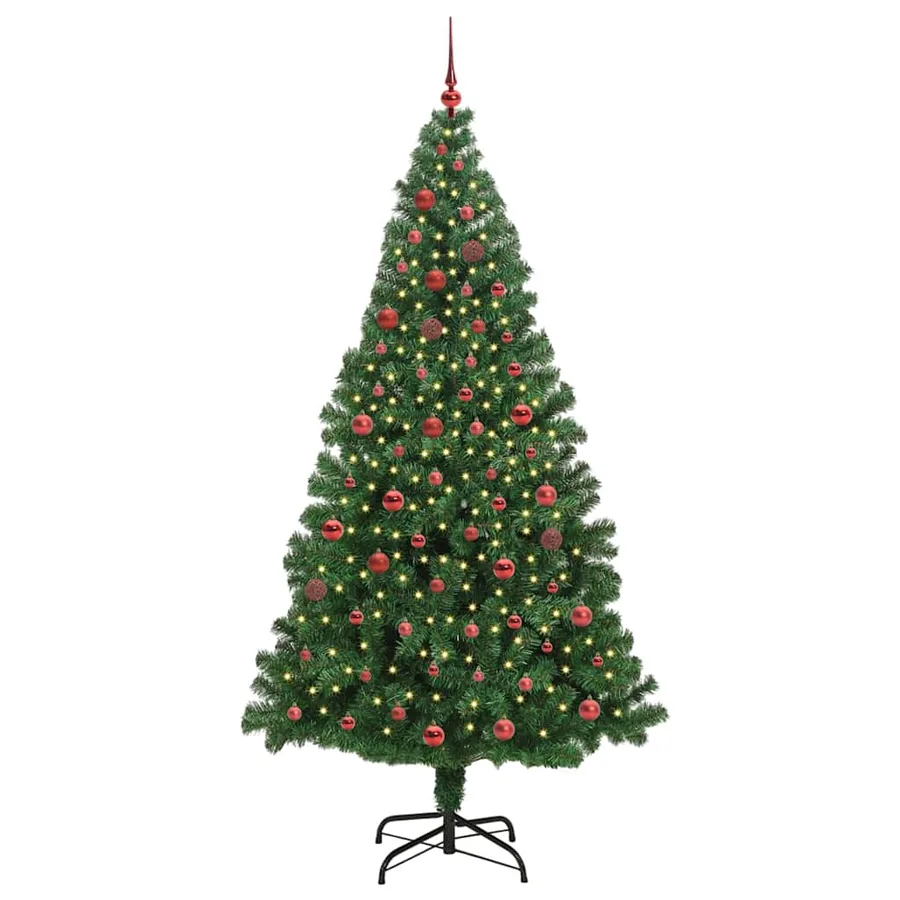 Sapin de Noël artificiel Vert 210 cm PVC, Acier et Plastique - 3