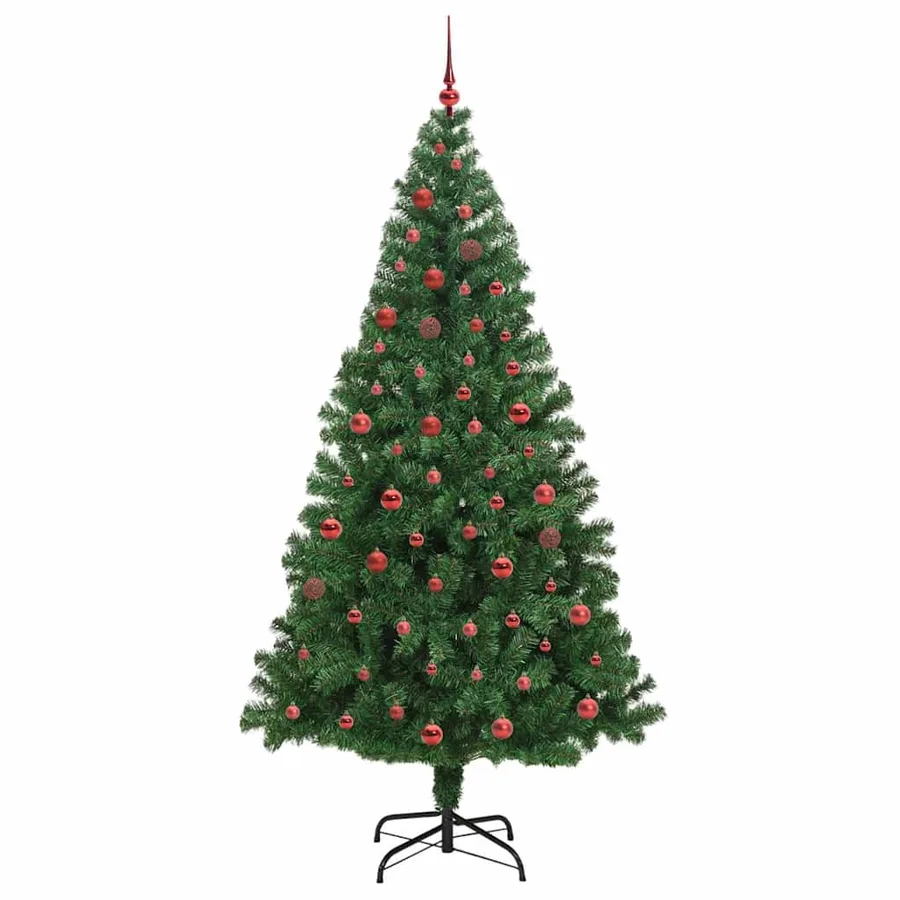 Sapin de Noël artificiel Vert 210 cm PVC, Acier et Plastique - 4