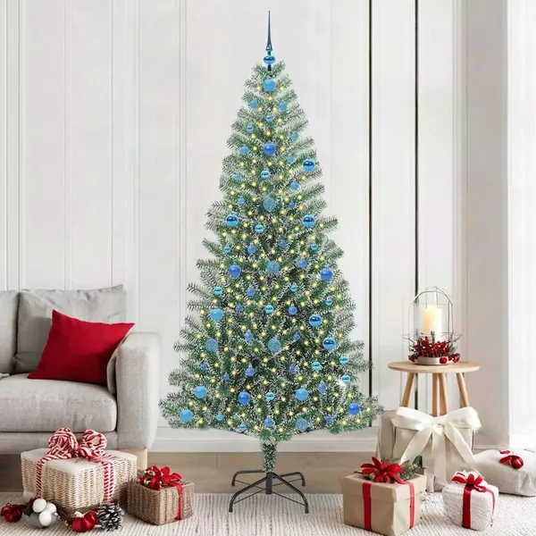 Arbre de Noël artificiel floconné de neige avec lumière LED