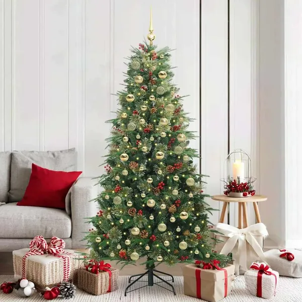 Sapin de Noël Artificiel à Branches Articulées Vert 180 cm
