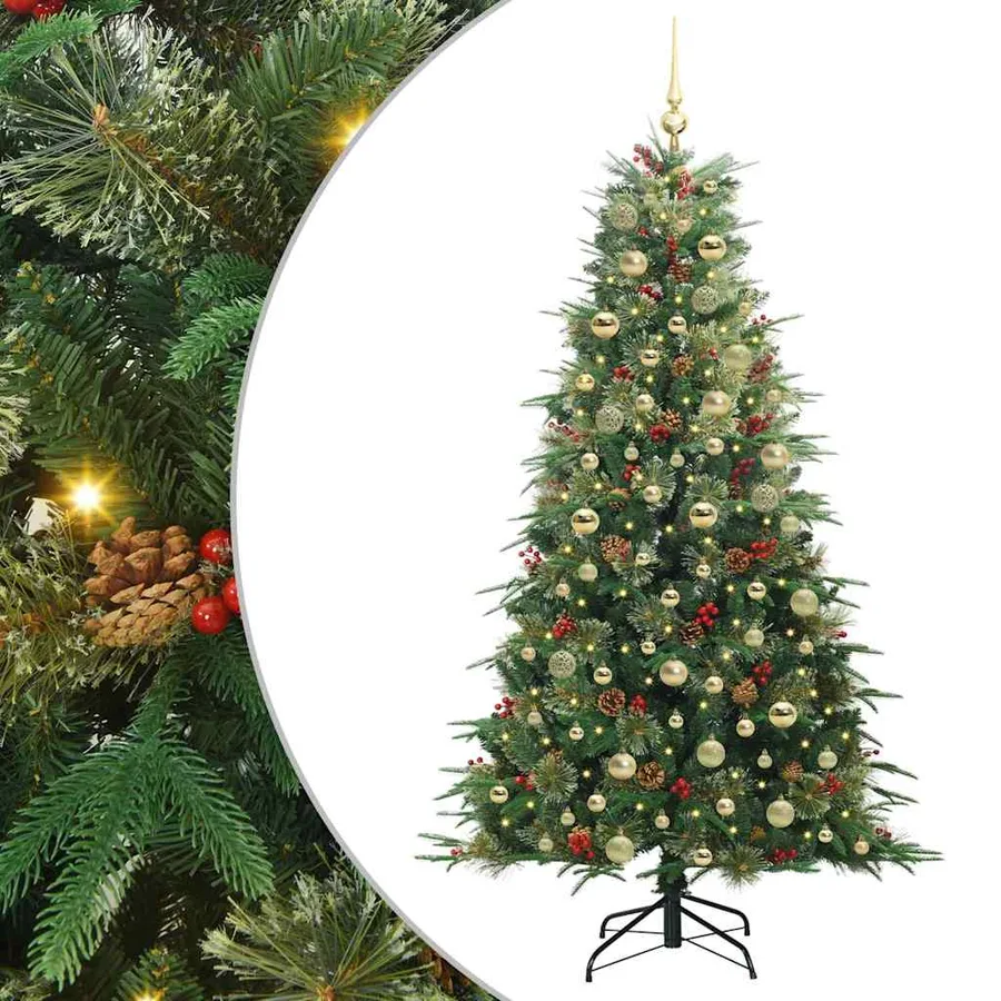 Sapin de Noël Artificiel à Branches Articulées Vert 180 cm - 2