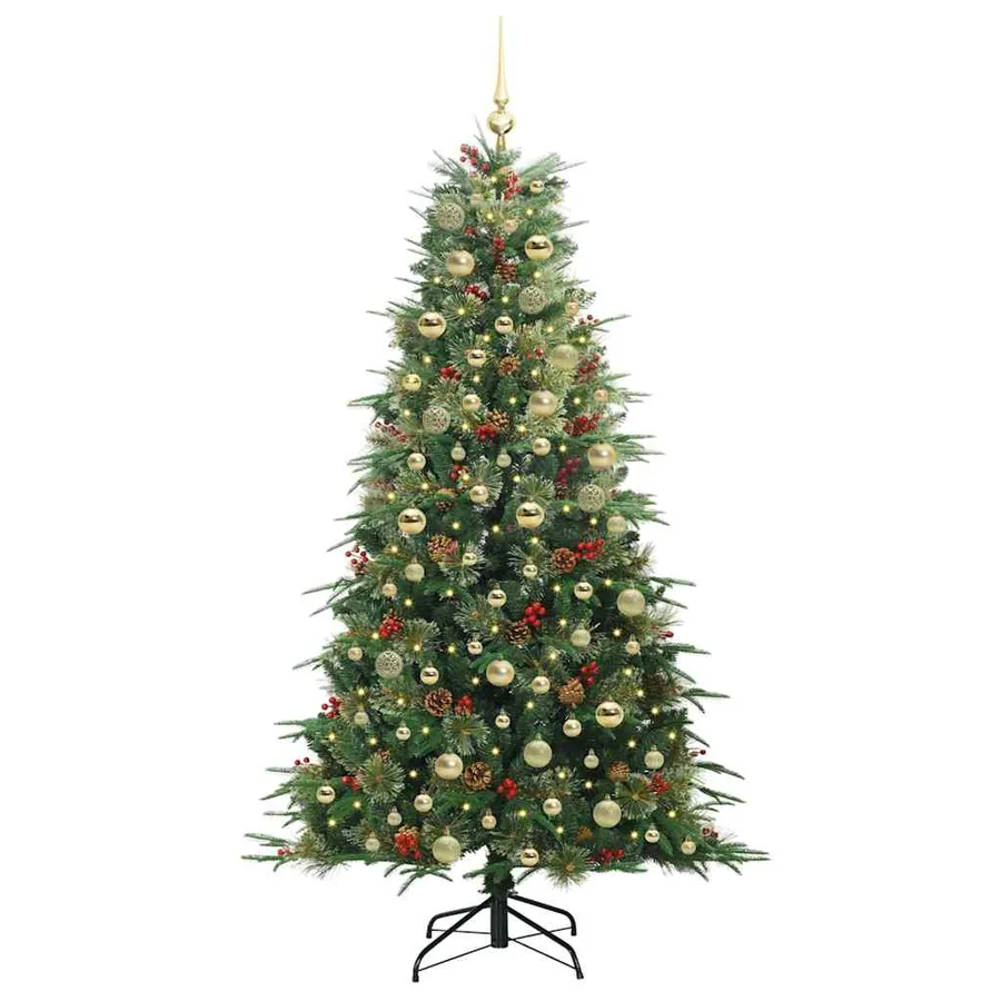 Sapin de Noël Artificiel à Branches Articulées Vert 180 cm - 3
