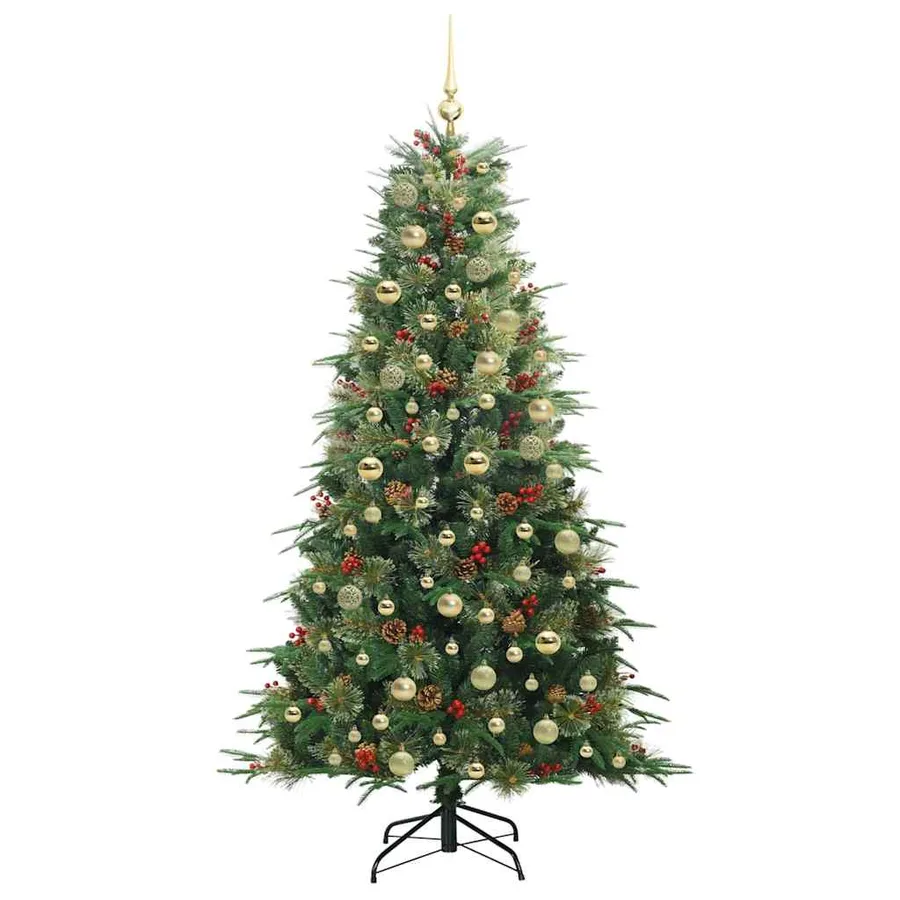 Sapin de Noël Artificiel à Branches Articulées Vert 180 cm - 4