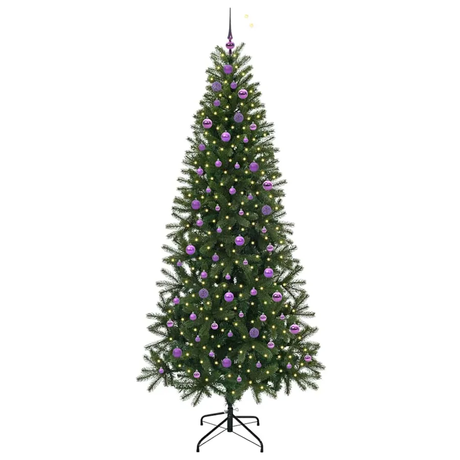Sapin de Noël artificiel avec 300 LED Vert 240 cm PE et PVC - 3