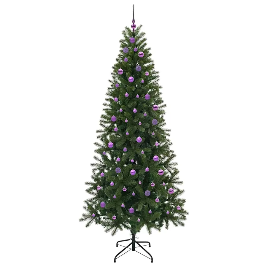 Sapin de Noël artificiel avec 300 LED Vert 240 cm PE et PVC - 4