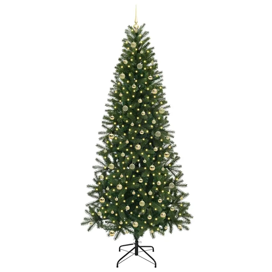 Sapin de Noël artificiel avec 300 LED Vert 240 cm PE et PVC - 3