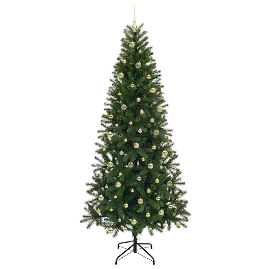 Sapin de Noël artificiel avec 300 LED Vert 240 cm PE et PVC - 4