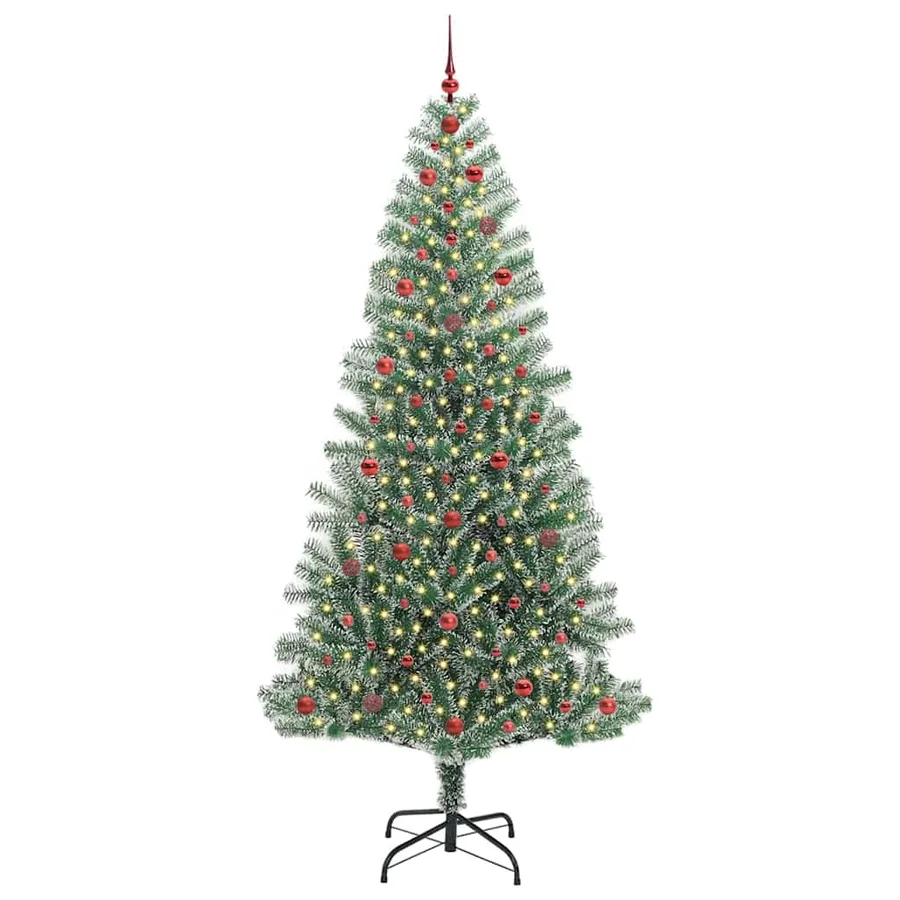 Arbre de Noël artificiel floconné de neige avec lumière LED - 3