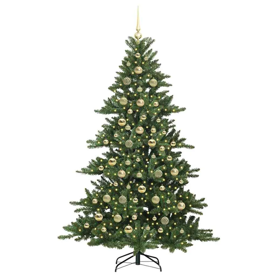 Sapin de Noël Artificiel à Branches Articulées Vert 210 cm - 3