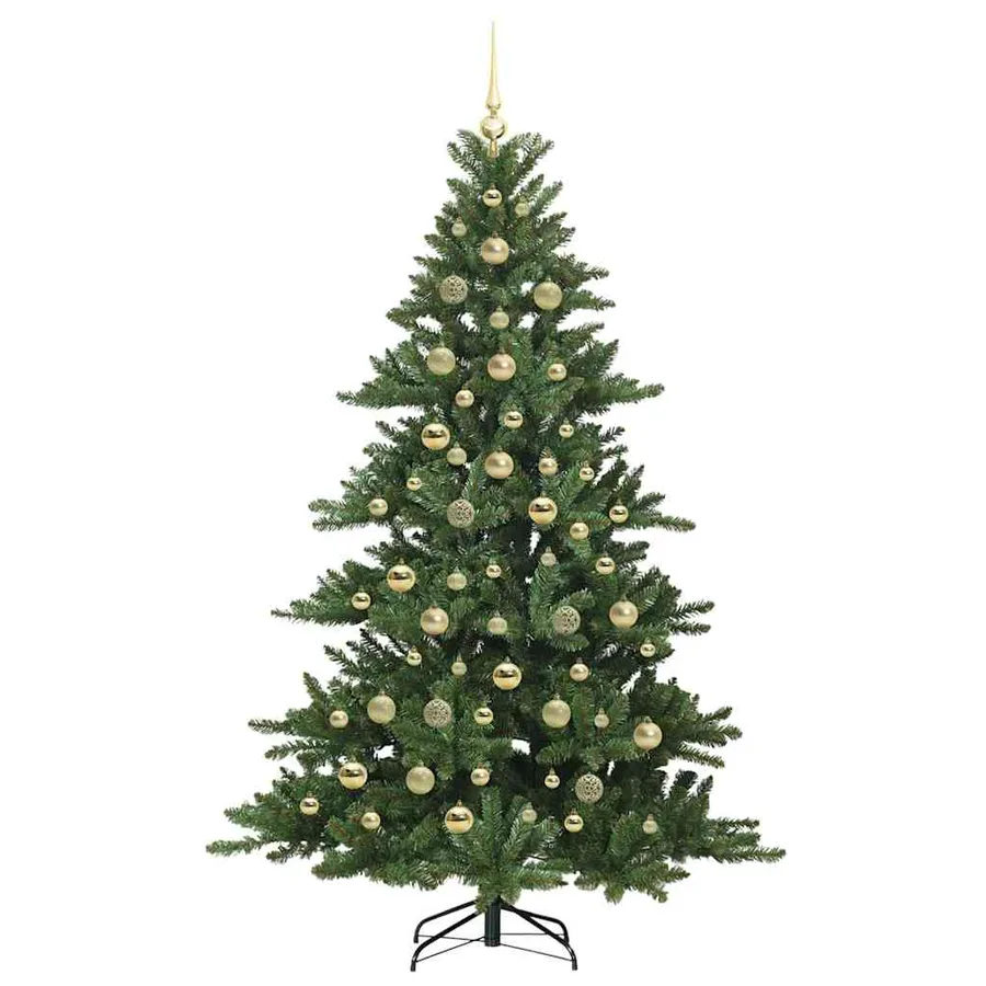 Sapin de Noël Artificiel à Branches Articulées Vert 210 cm - 4