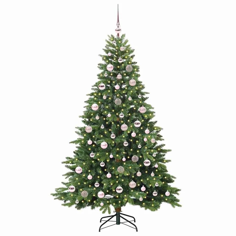 Sapin de Noël artificiel avec 300 LED Vert 180 cm PE et PVC - 3