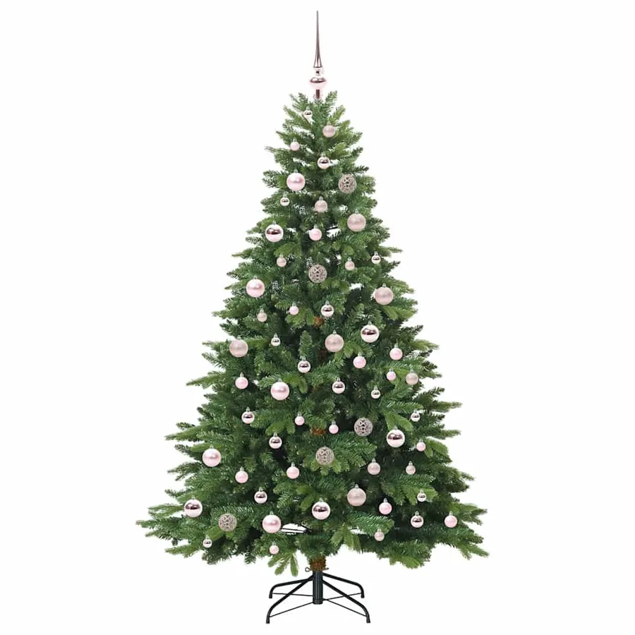 Sapin de Noël artificiel avec 300 LED Vert 180 cm PE et PVC - 4
