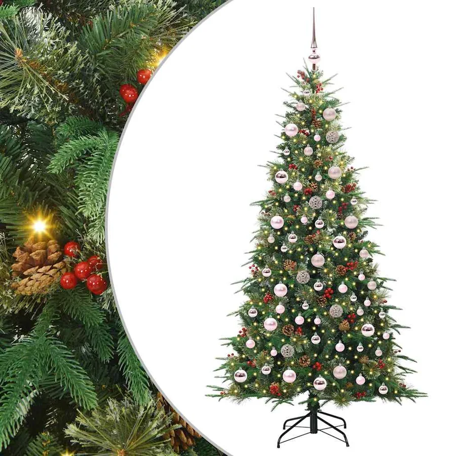Sapin de Noël Artificiel à Branches Articulées Vert 180 cm - 2