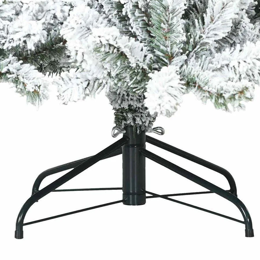 Sapin de Noël Artificiel à Branches Articulées Blanc 210 cm - 12