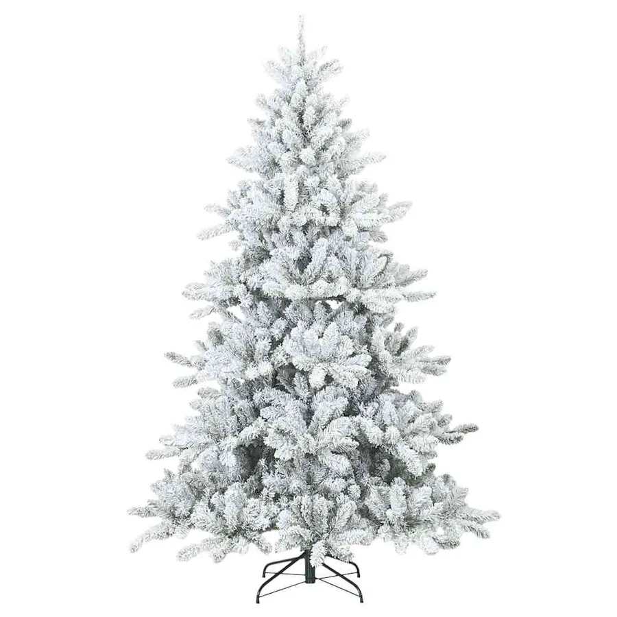 Sapin de Noël Artificiel à Branches Articulées Blanc 210 cm - 5