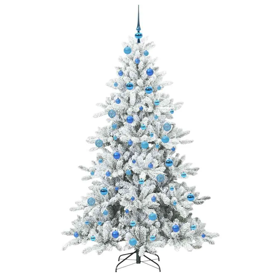Sapin de Noël Artificiel à Branches Articulées Blanc 180 cm - 4