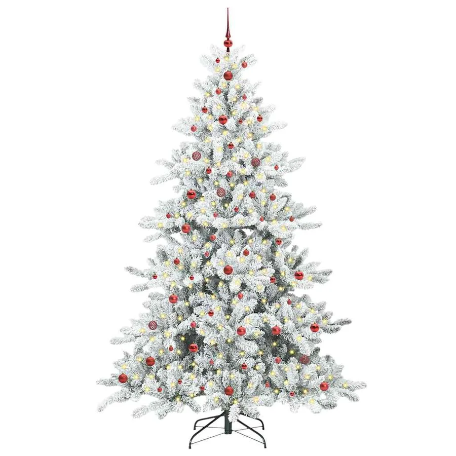 Sapin de Noël Artificiel à Branches Articulées Blanc 240 cm - 3