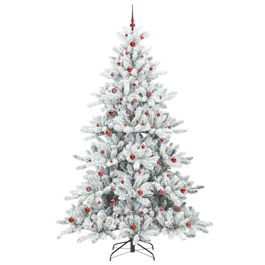 Sapin de Noël Artificiel à Branches Articulées Blanc 240 cm - 4