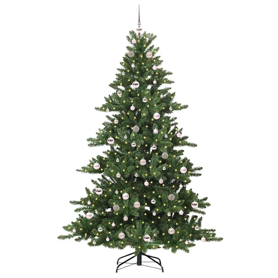 Sapin de Noël Artificiel à Branches Articulées Vert 210 cm - 3