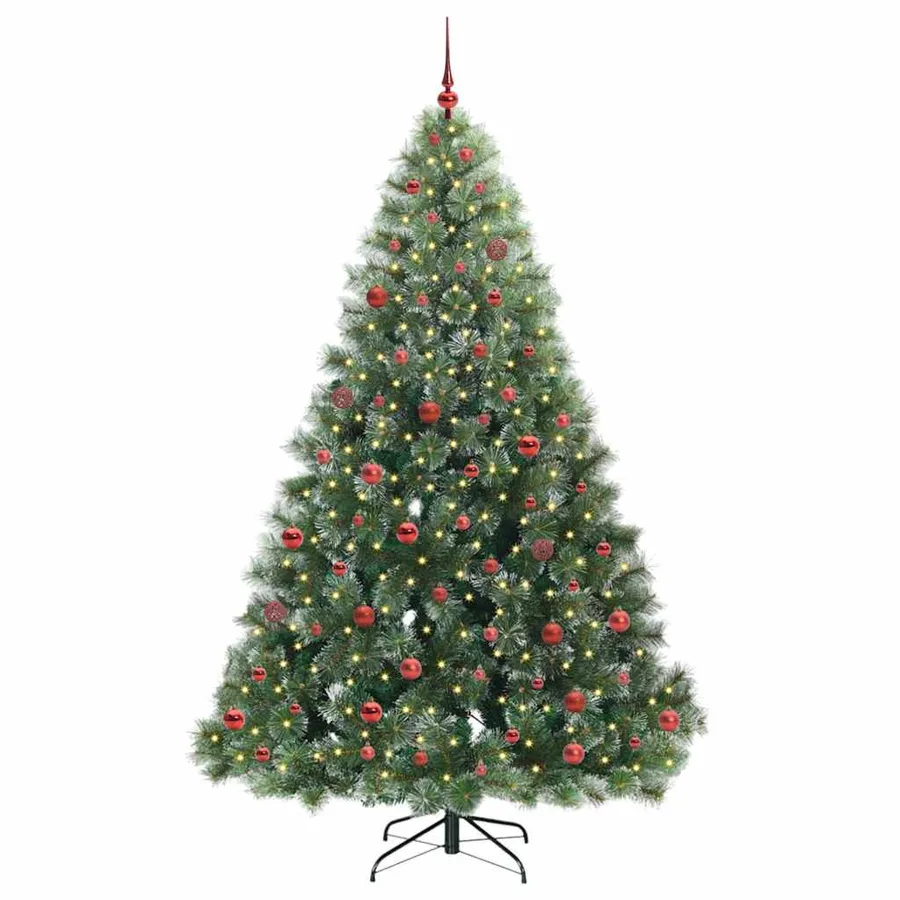 Sapin de Noël artificiel avec 300 LED Vert 210 cm PE et PVC - 3