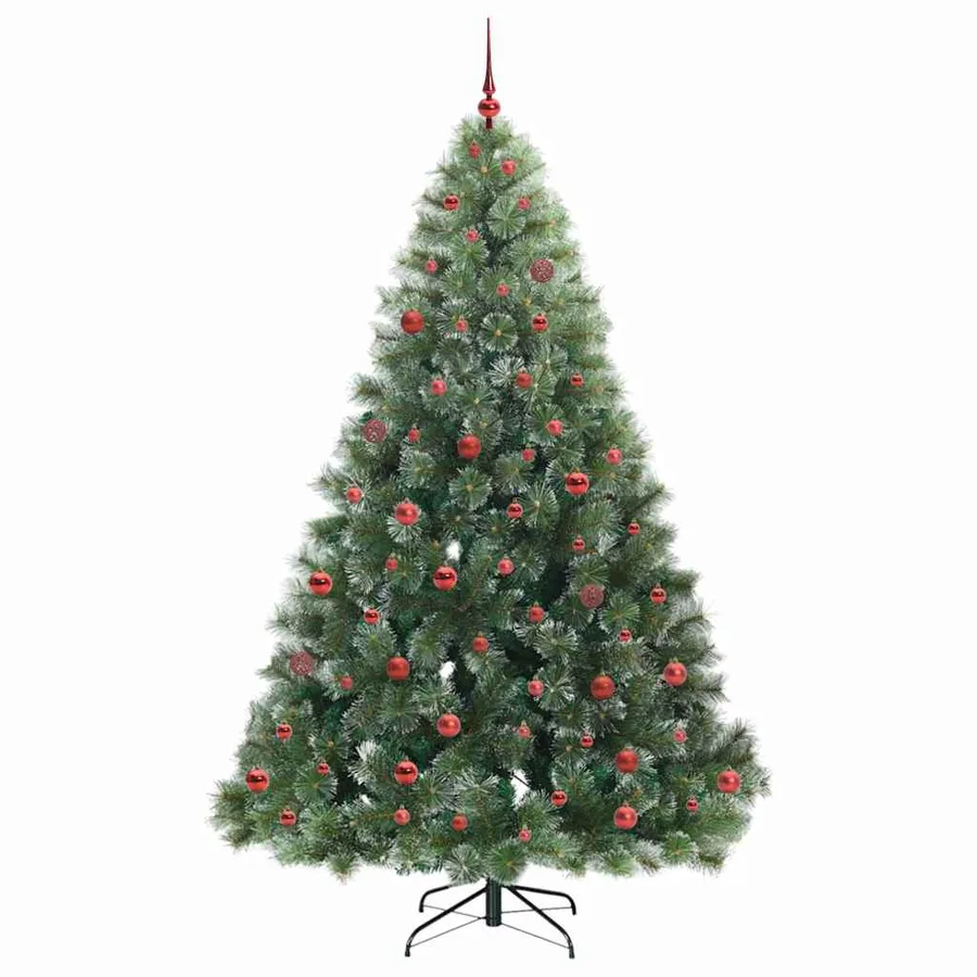 Sapin de Noël artificiel avec 300 LED Vert 210 cm PE et PVC - 4